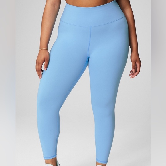 Fabletics Boost PowerHold High-Waisted 7/8 Legging Bali-Blue Lace Details 3X - Picture 2 of 14